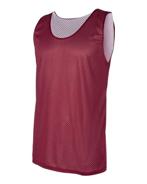 Badger 8529 Men's Pro Mesh Reversible Tank Top - Cardinal/ White - side