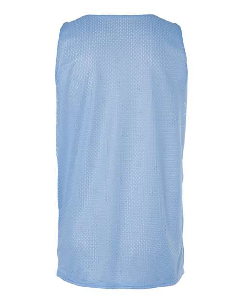 Badger 8529 Men's Pro Mesh Reversible Tank Top - Columbia Blue/ White - back