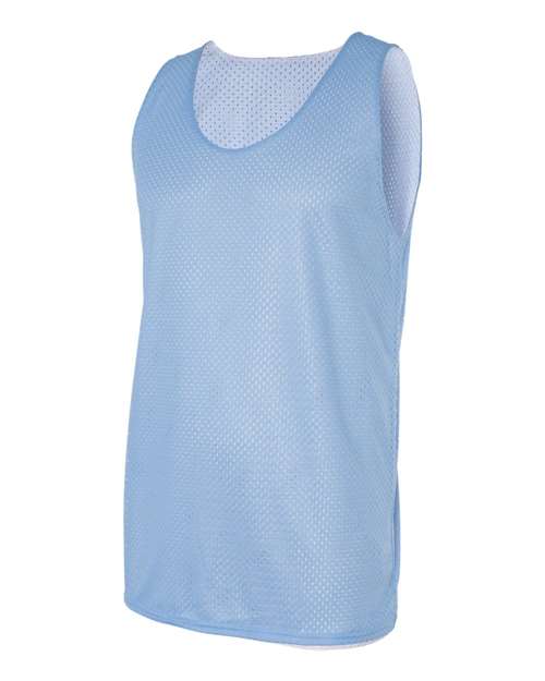 Badger 8529 Men's Pro Mesh Reversible Tank Top - Columbia Blue/ White - side