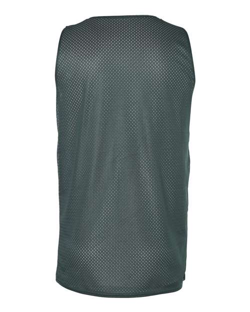 Badger 8529 Men's Pro Mesh Reversible Tank Top - Forest/ White - back