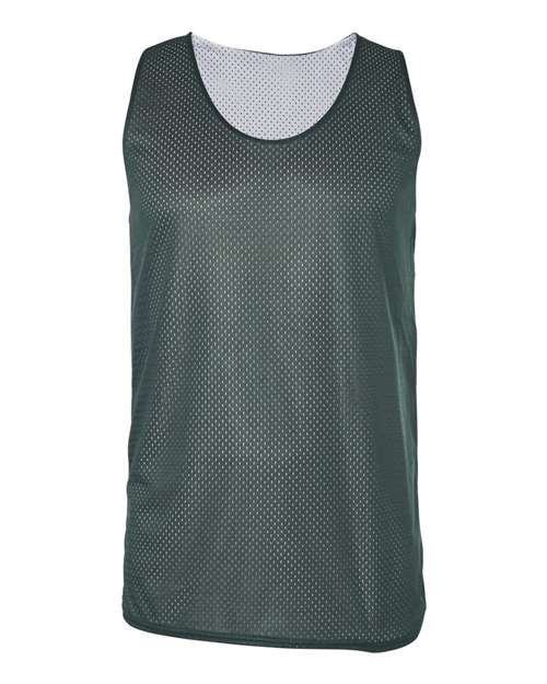 Badger 8529 Men's Pro Mesh Reversible Tank Top - Forest/ White - front