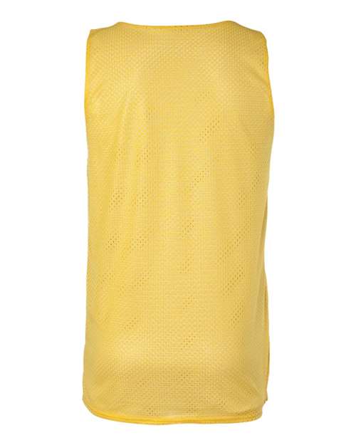 Badger 8529 Men's Pro Mesh Reversible Tank Top - Gold/ White - back