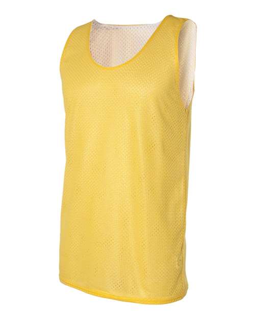Badger 8529 Men's Pro Mesh Reversible Tank Top - Gold/ White - side