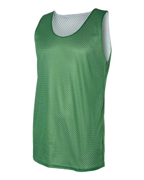 Badger 8529 Men's Pro Mesh Reversible Tank Top - Kelly/ White - side