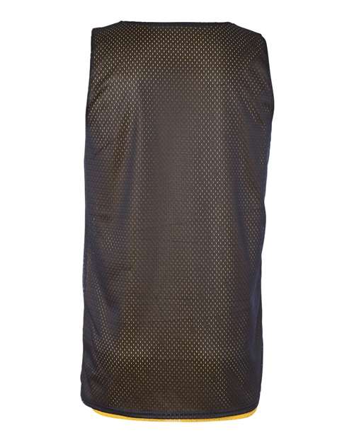 Badger 8529 Men's Pro Mesh Reversible Tank Top - Navy/ Gold - back