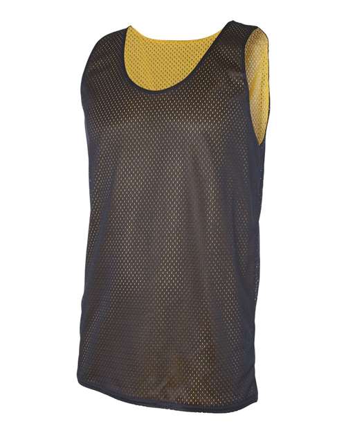 Badger 8529 Men's Pro Mesh Reversible Tank Top - Navy/ Gold - side