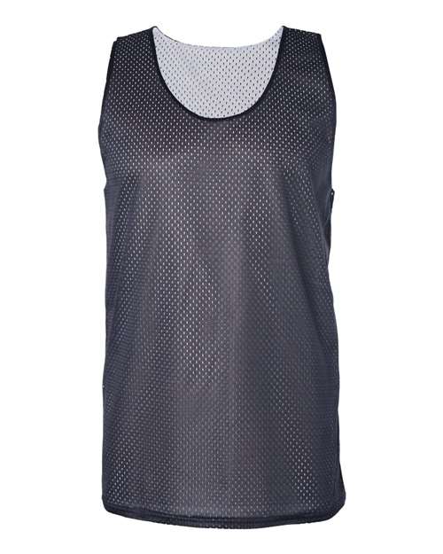 Badger 8529 Men's Pro Mesh Reversible Tank Top - Navy/ White - front