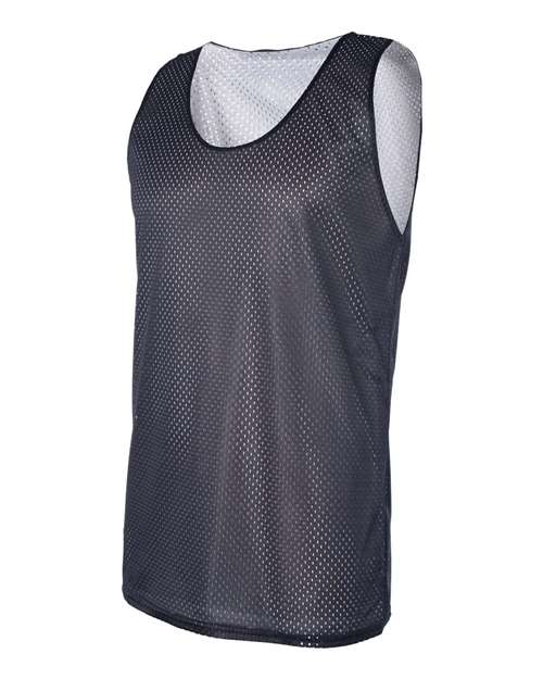 Badger 8529 Men's Pro Mesh Reversible Tank Top - Navy/ White - side