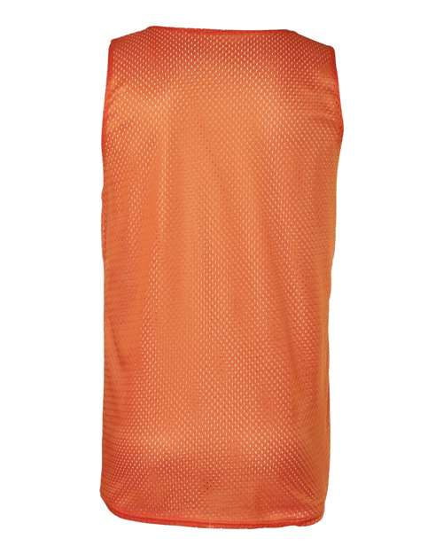 Badger 8529 Men's Pro Mesh Reversible Tank Top - Burnt Orange White - back
