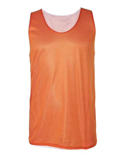 Badger 8529 Men's Pro Mesh Reversible Tank Top - Burnt Orange White - front