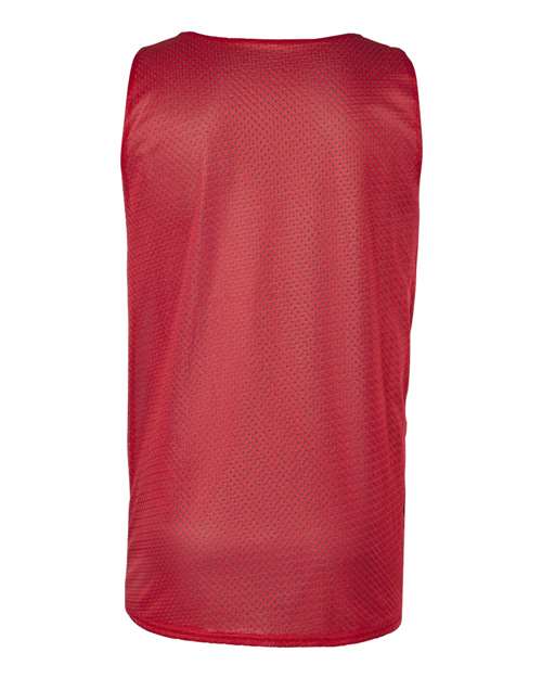 Badger 8529 Men's Pro Mesh Reversible Tank Top - Red/ Black - back