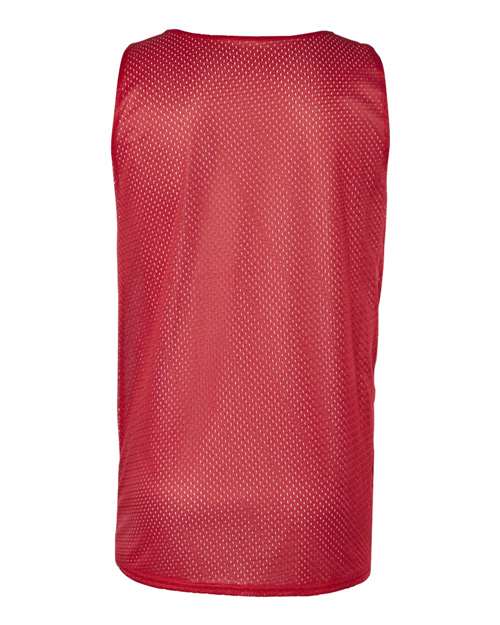 Badger 8529 Men's Pro Mesh Reversible Tank Top - Red/ White - back