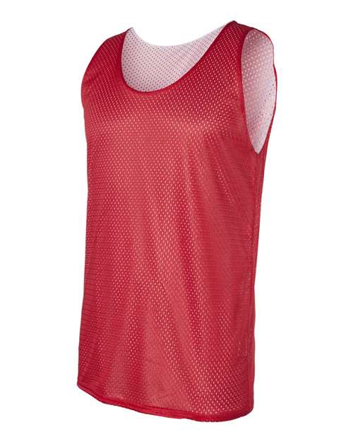 Badger 8529 Men's Pro Mesh Reversible Tank Top - Red/ White - side