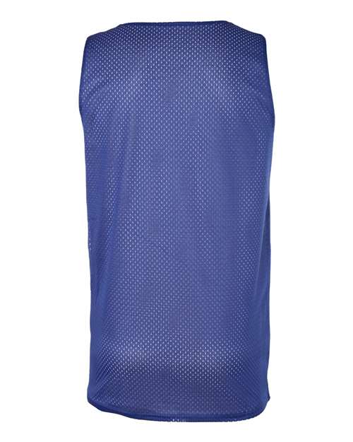 Badger 8529 Men's Pro Mesh Reversible Tank Top - Royal/ White - back