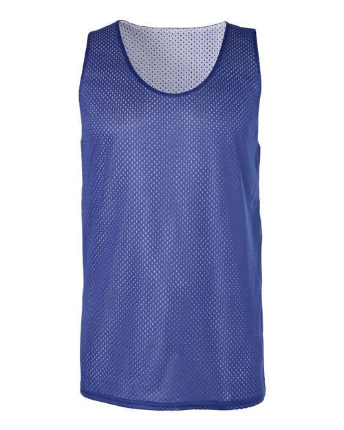 Badger 8529 Men's Pro Mesh Reversible Tank Top - Royal/ White - front
