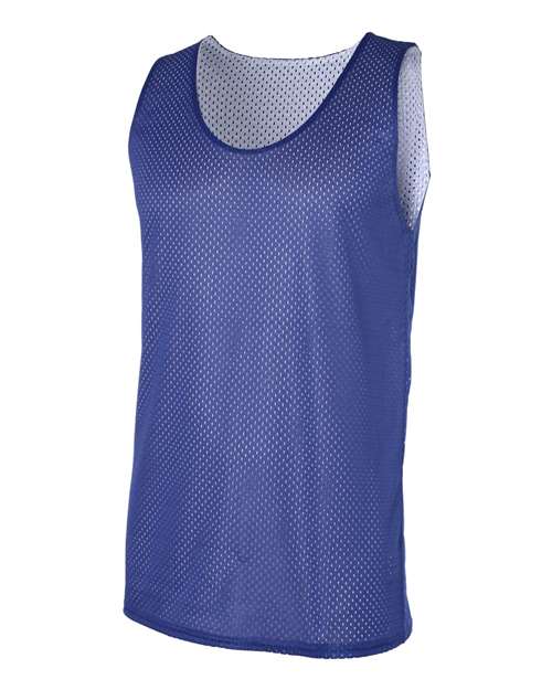 Badger 8529 Men's Pro Mesh Reversible Tank Top - Royal/ White - side