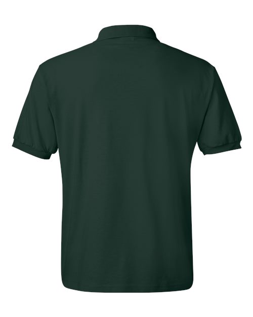 Hanes 054X Unisex EcoSmart® Jersey Polo - Deep Forest - back