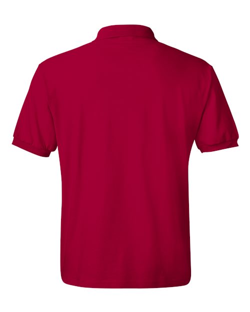 Hanes 054X Unisex EcoSmart® Jersey Polo - Deep Red - back