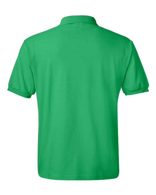 Hanes 054X Unisex EcoSmart® Jersey Polo - Kelly - back