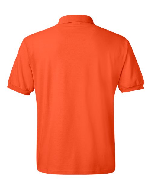 Hanes 054X Unisex EcoSmart® Jersey Polo - Orange - back