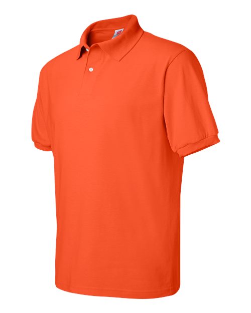 Hanes 054X Unisex EcoSmart® Jersey Polo - Orange - side
