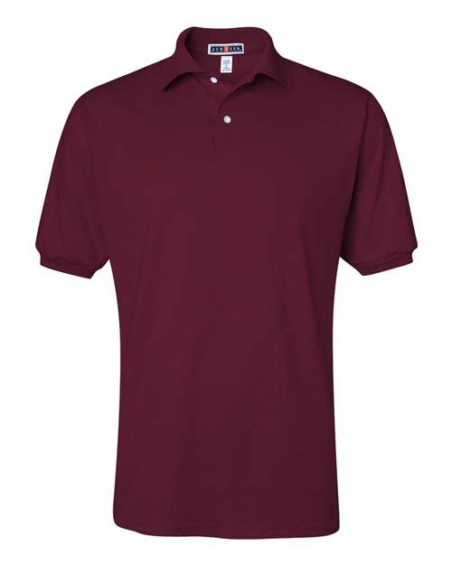 JERZEES 437MSR Men's SpotShield® 50/50 Polo - Maroon - front