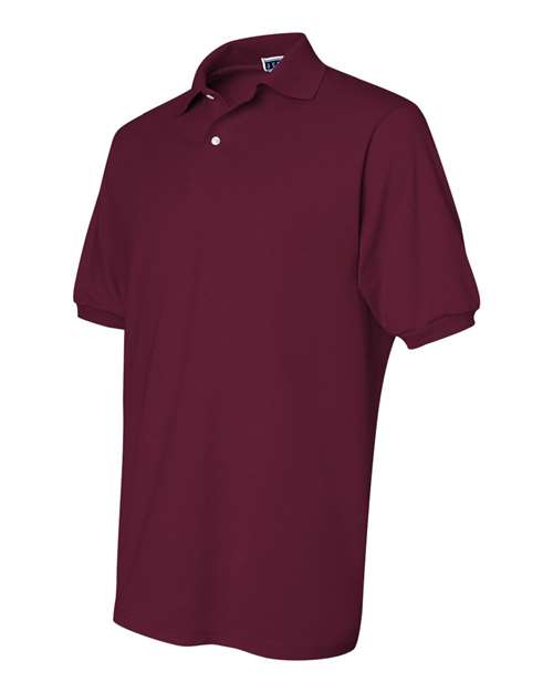JERZEES 437MSR Men's SpotShield® 50/50 Polo - Maroon - side