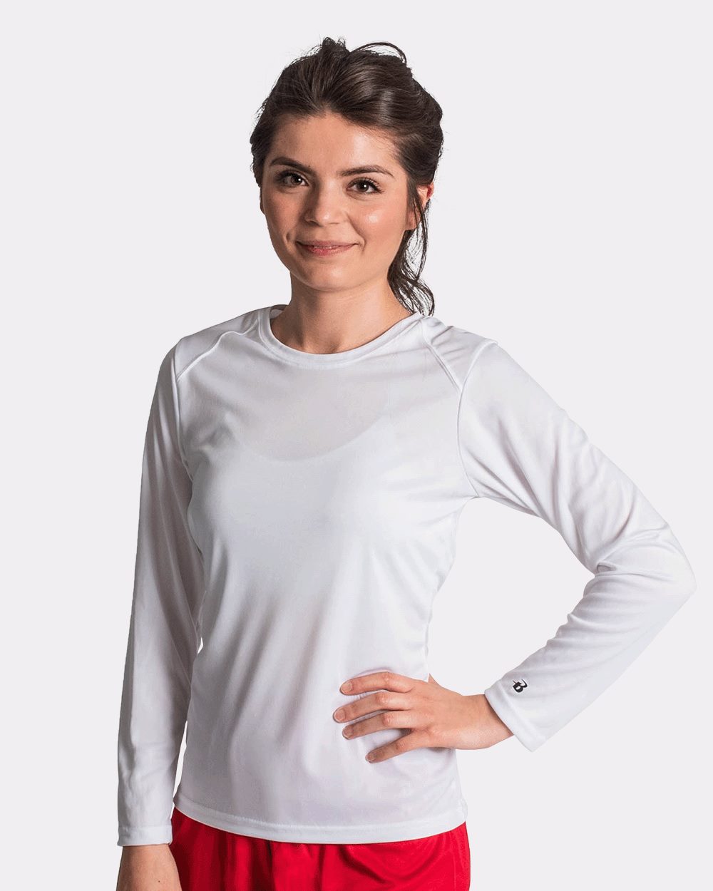 Badger 4164 Women's B-Core Long Sleeve T-Shirt - style