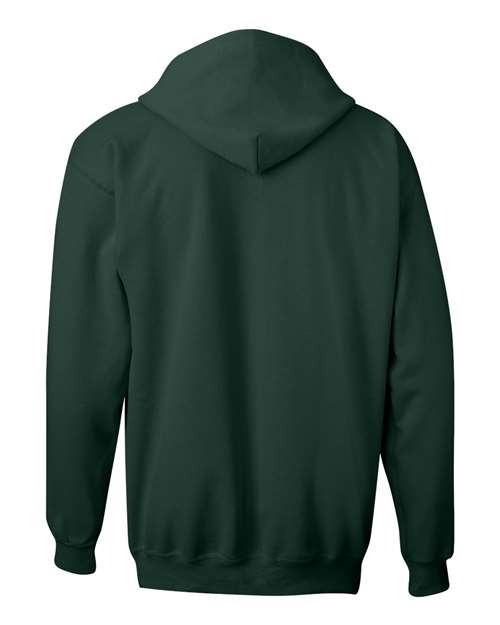 Hanes F280 Unisex Ultimate Cotton® Full-Zip Hooded Sweatshirt - Deep Forest - back