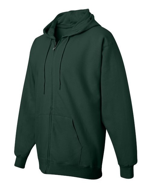 Hanes F280 Unisex Ultimate Cotton® Full-Zip Hooded Sweatshirt - Deep Forest - side