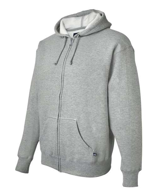 J. America 8821 Men's Premium Full-Zip Hooded Sweatshirt - Oxford - side