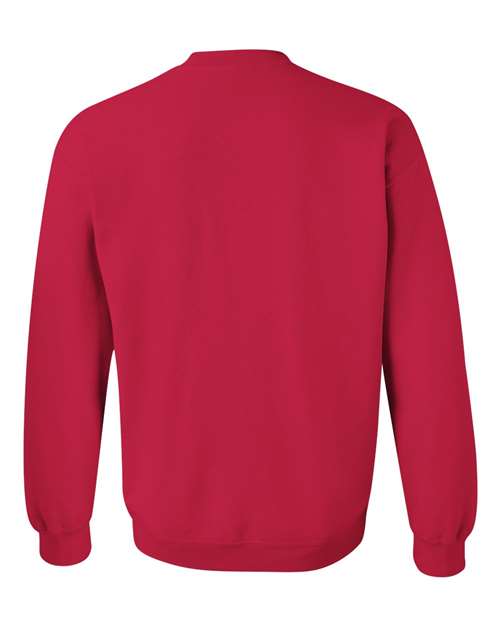 Gildan 18000 Unisex Heavy Blend™ Crewneck Sweatshirt - Cherry Red - back