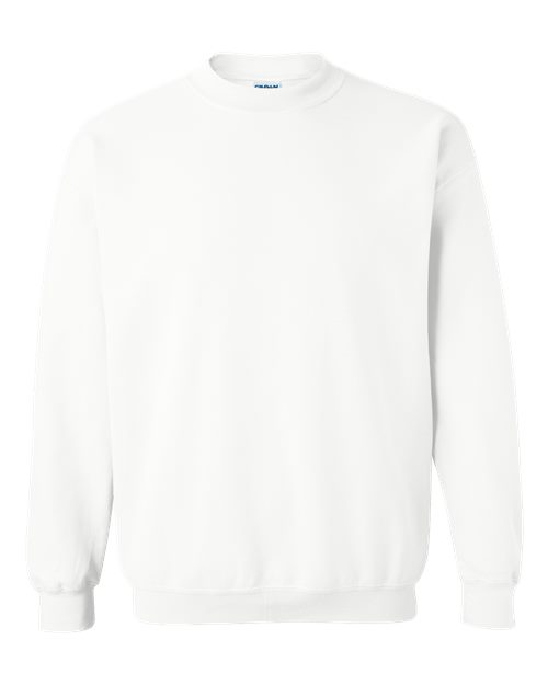 Gildan 18000 Unisex Heavy Blend™ Crewneck Sweatshirt - White - front