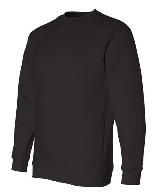 Bayside 1102 Unisex USA-Made Crewneck Sweatshirt - Black - side