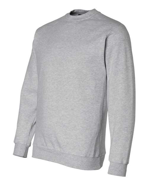 Bayside 1102 Unisex USA-Made Crewneck Sweatshirt - Dark Ash - side
