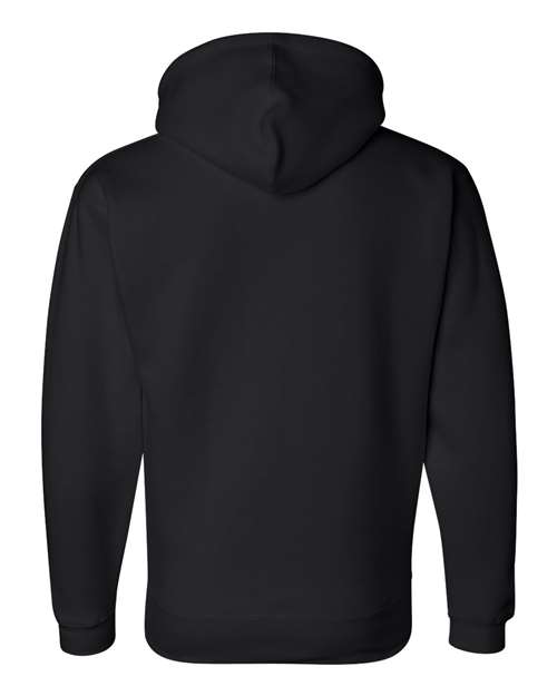 J. America 8824 Men's Premium Hooded Sweatshirt - Black - back