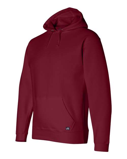 J. America 8824 Men's Premium Hooded Sweatshirt - Cardinal - side
