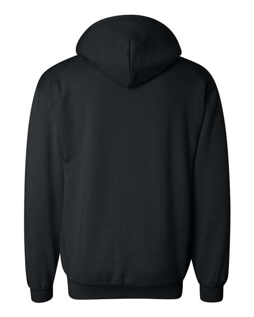 Badger 1254 Unisex Hooded Sweatshirt - Black - back