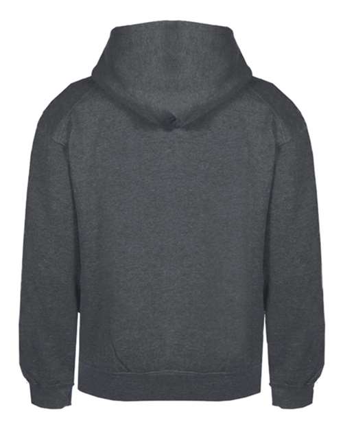 Badger 1254 Unisex Hooded Sweatshirt - Charcoal - back
