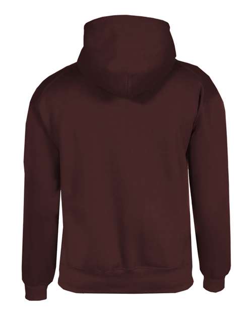 Badger 1254 Unisex Hooded Sweatshirt - Maroon - back