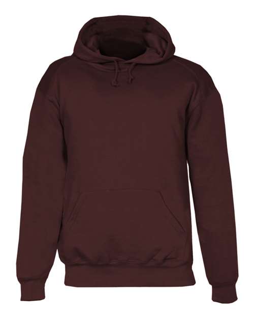 Badger 1254 Unisex Hooded Sweatshirt - Maroon - front