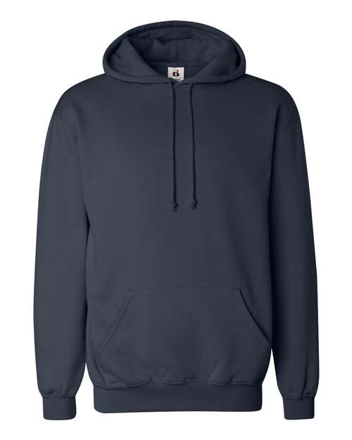 Badger 1254 Unisex Hooded Sweatshirt - Navy - front