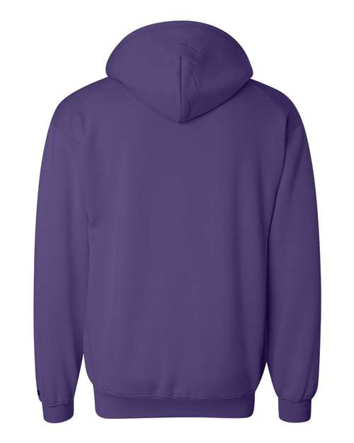 Badger 1254 Unisex Hooded Sweatshirt - Purple - back