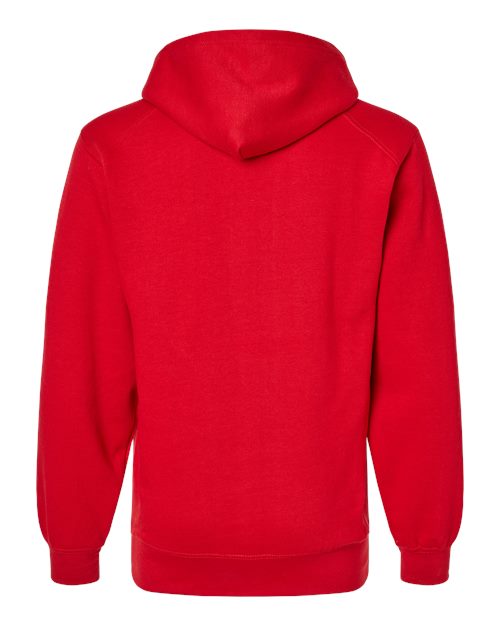 Badger 1254 Unisex Hooded Sweatshirt - Red - back