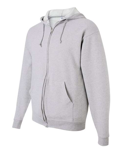 JERZEES 993MR Unisex NuBlend® Full-Zip Hooded Sweatshirt - Ash - side