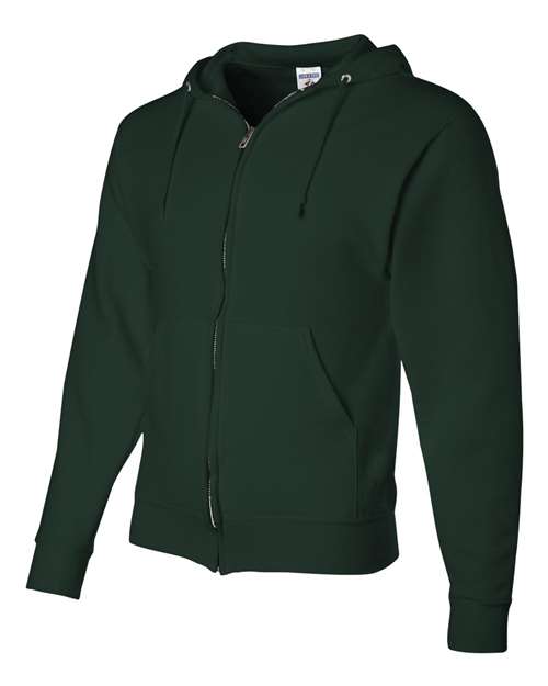JERZEES 993MR Unisex NuBlend® Full-Zip Hooded Sweatshirt - Forest Green - side