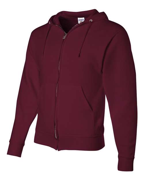 JERZEES 993MR Unisex NuBlend® Full-Zip Hooded Sweatshirt - Maroon - side