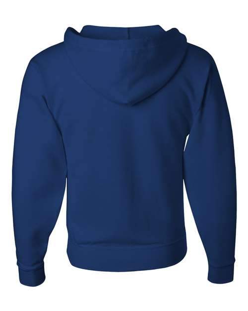 JERZEES 993MR Unisex NuBlend® Full-Zip Hooded Sweatshirt - Royal - back