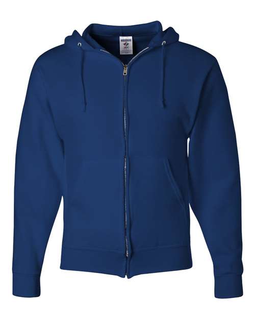 JERZEES 993MR Unisex NuBlend® Full-Zip Hooded Sweatshirt - Royal - front