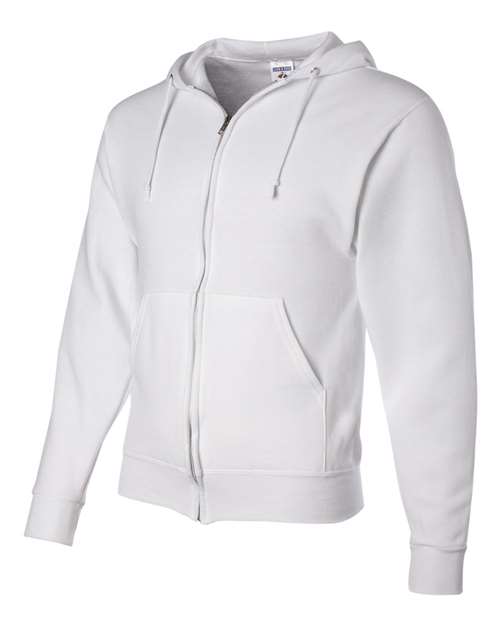 JERZEES 993MR Unisex NuBlend® Full-Zip Hooded Sweatshirt - White - side
